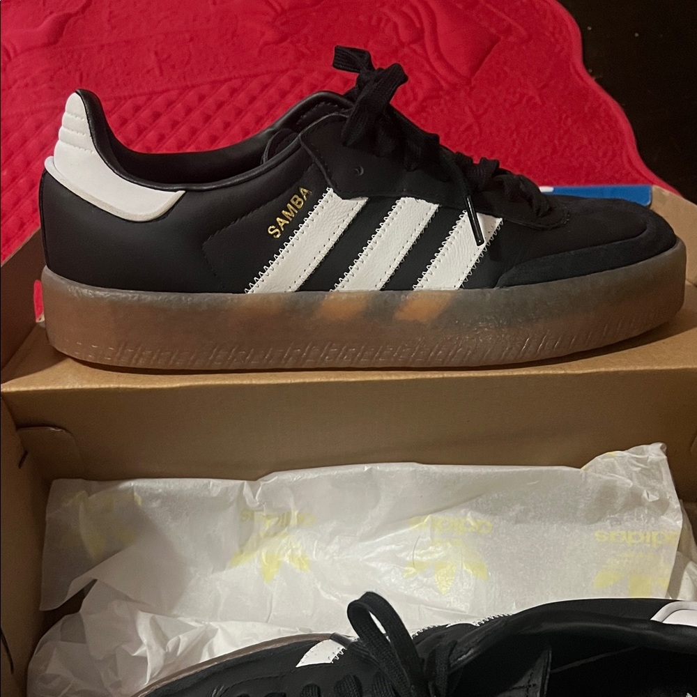 Adidas Samba Black and White Shoes